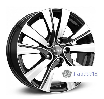 K&amp;K KC749 R17 / 7J PCD 5x114.3 ET 48.5 ЦО 66.1 Литые Черный с полированной лицевой поверхностью